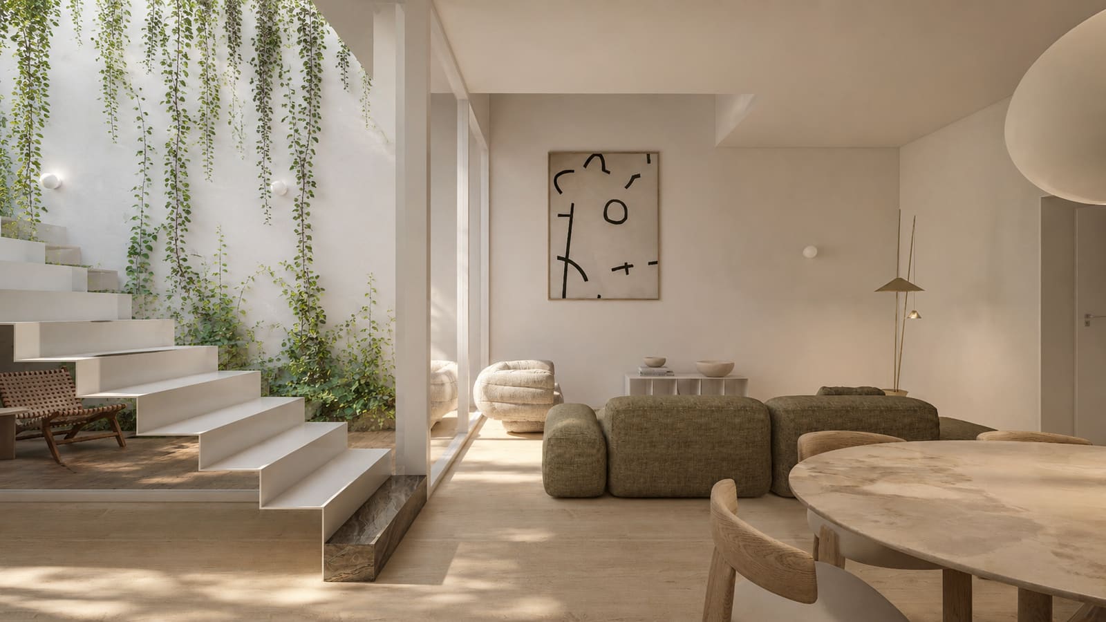 Planted inner patio